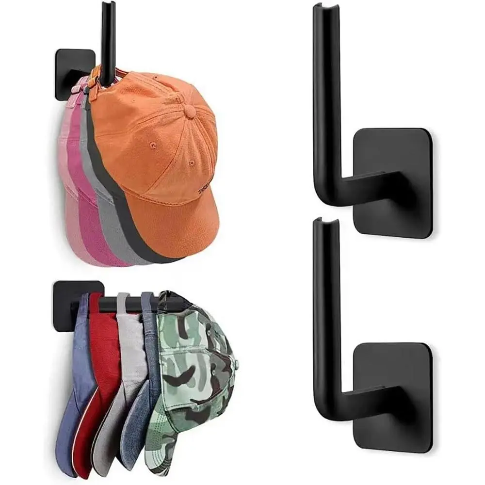 Space-Saving Closet Wall Clothes Hanger – Durable Plastic Storage Rack for Hats, Scarves & Jewelry