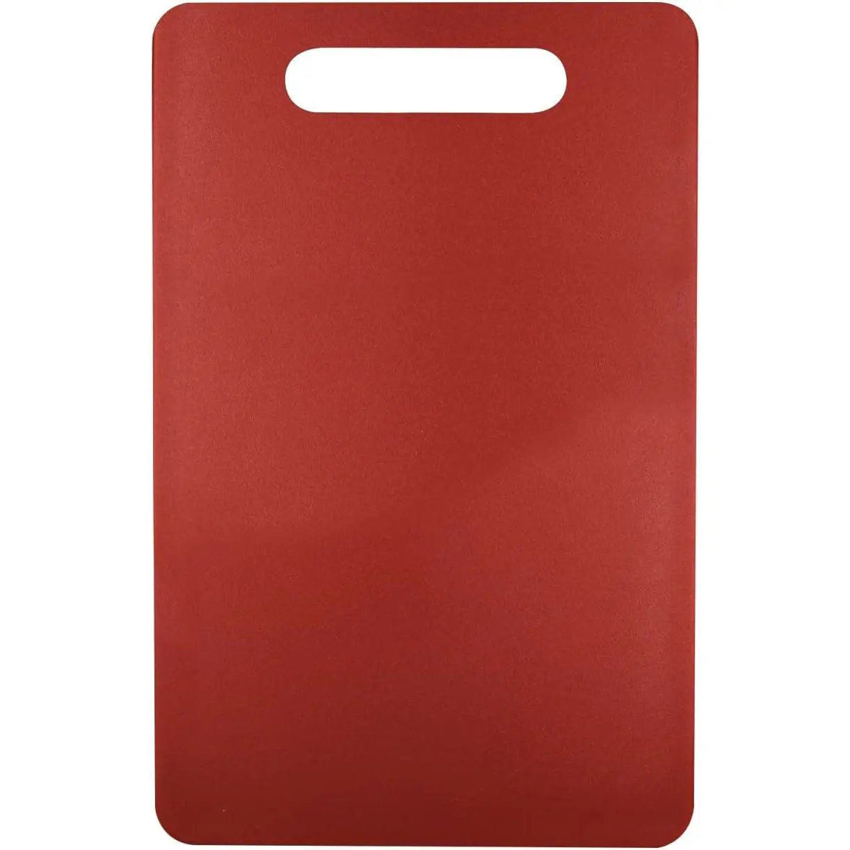 PP Plastic Chopping Board with Handles - 15.5 x 10 inches, Durable Thick Large Size, Easy Grip, Double Sided Use, Safe, Dishwasher Safe for Kitchen (Red)