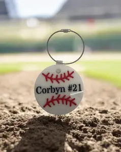 Custom Acrylic Baseball Tag