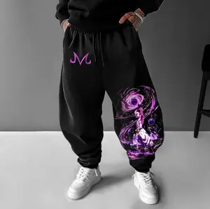 Anime DBZ Majin Buu Sweatpants Majin Buu Jogger Pants Goku Gogeta Sweat Pants Cotton Streetwear Pants Graphic Design Comfortable & Stylish