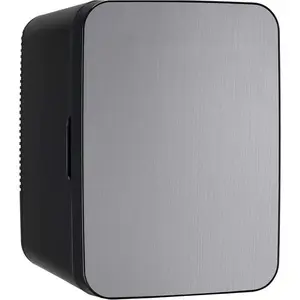 10L Portable Mini Fridge - 15 Can Brushed Stainless Steel Cooler, Rugged & Durable EFMIS188-SS for Home, Office, Dorm & Car