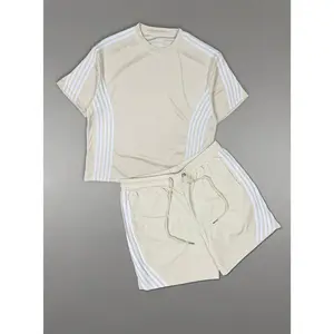 Cirkl Denim Short Set - Nylon T Strip - Bone - CF2650B