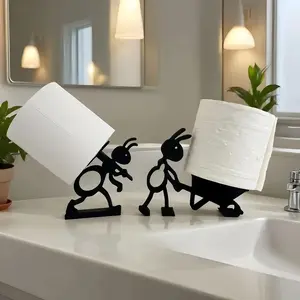 2 count 3D Printed Ant Shaped Bathroom Tissue Holder Cute And Simple Animal Tissue Holder Toilet Roll Paper Holder For Holiday Gift