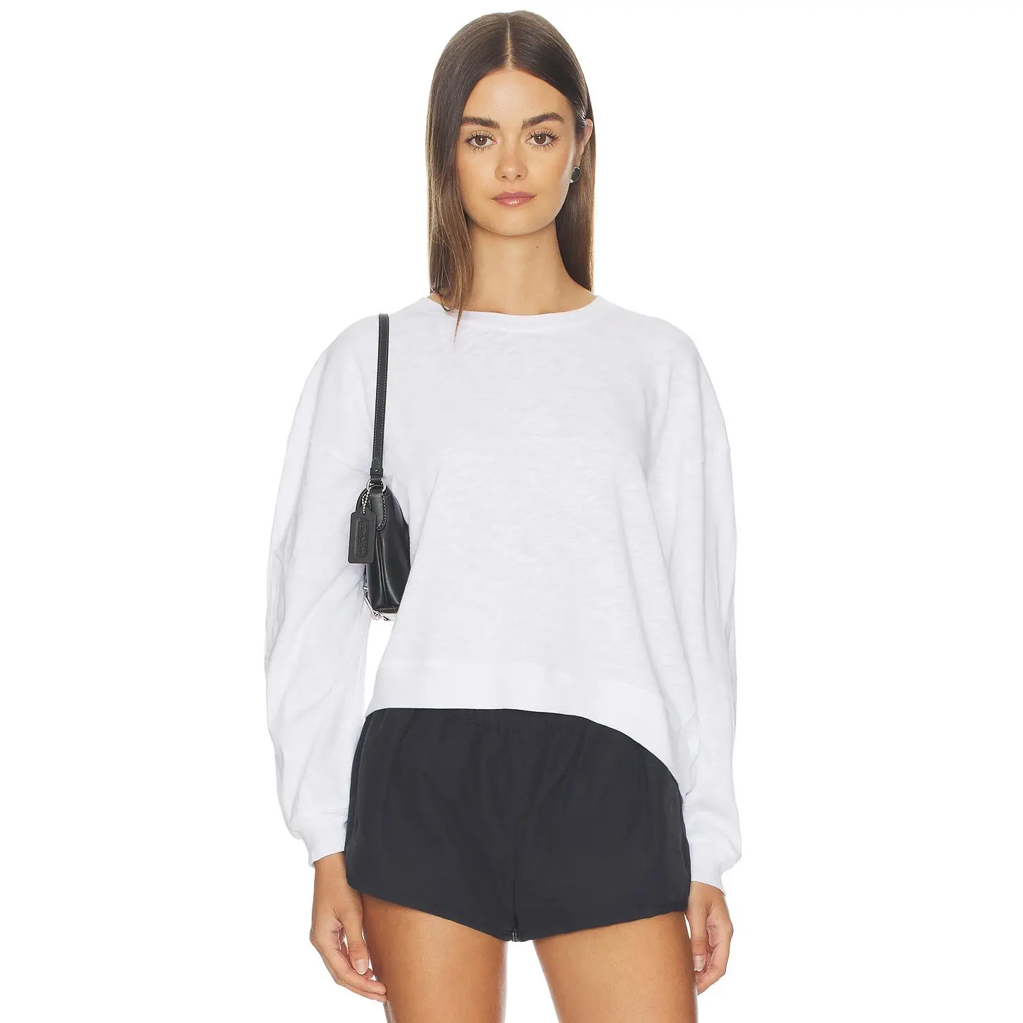 American Vintage Cropped Sweater in Blanc