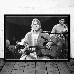 Kurt Cobain - Nirvana Print MTV Unplugged in New York 1993 High Quality Print