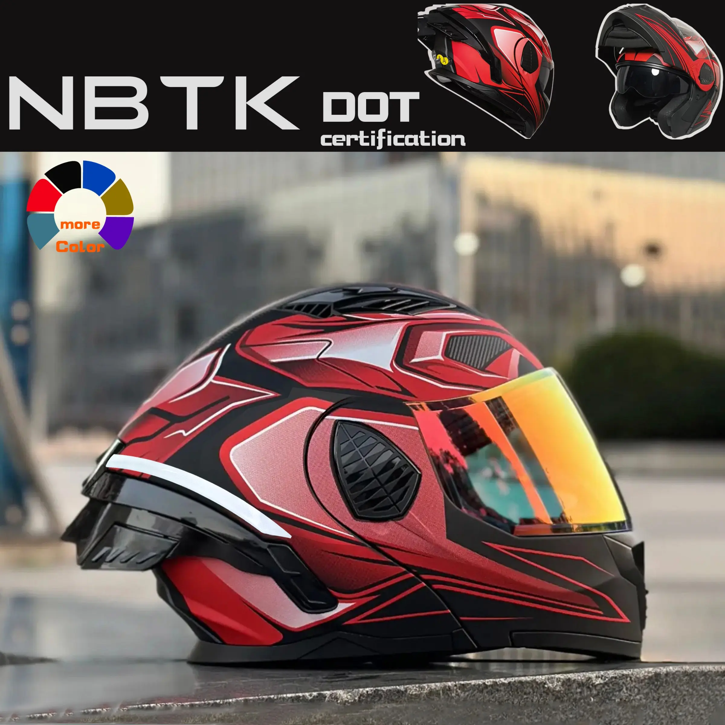 custom motorcycle helmets flip up Bluetooth Modular Helmets, DOT Approved Full Face Motorcycle Dual Visor Helmet, with Dual Speakers and Microphone, for Adults Men and Women M~XXL : Automotive 58cm) L 22.9 inch to 23.6 inch(59 Full Face Motorcycle Helmet Dual