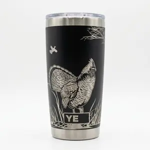 Ruffed Grouse Hunting Tumbler 20oz 40oz, Stainless Steel Vacuum Insulated Travel Mug, Hunter Gift for Outdoor Adventures