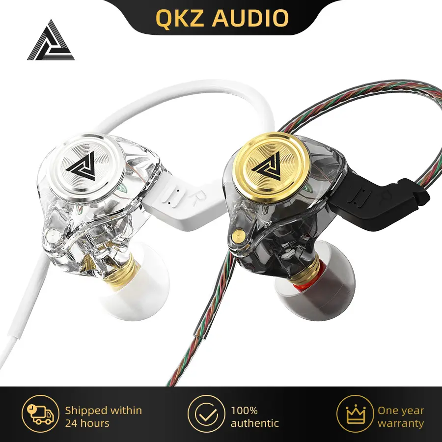 Qkz Ak3 File Wired Earphone with Microphone HiFi Music Monltor Bass Headphones Noise CanCeIIing Headset for Sport Gaming Earbuds New 2026 High for Reliable