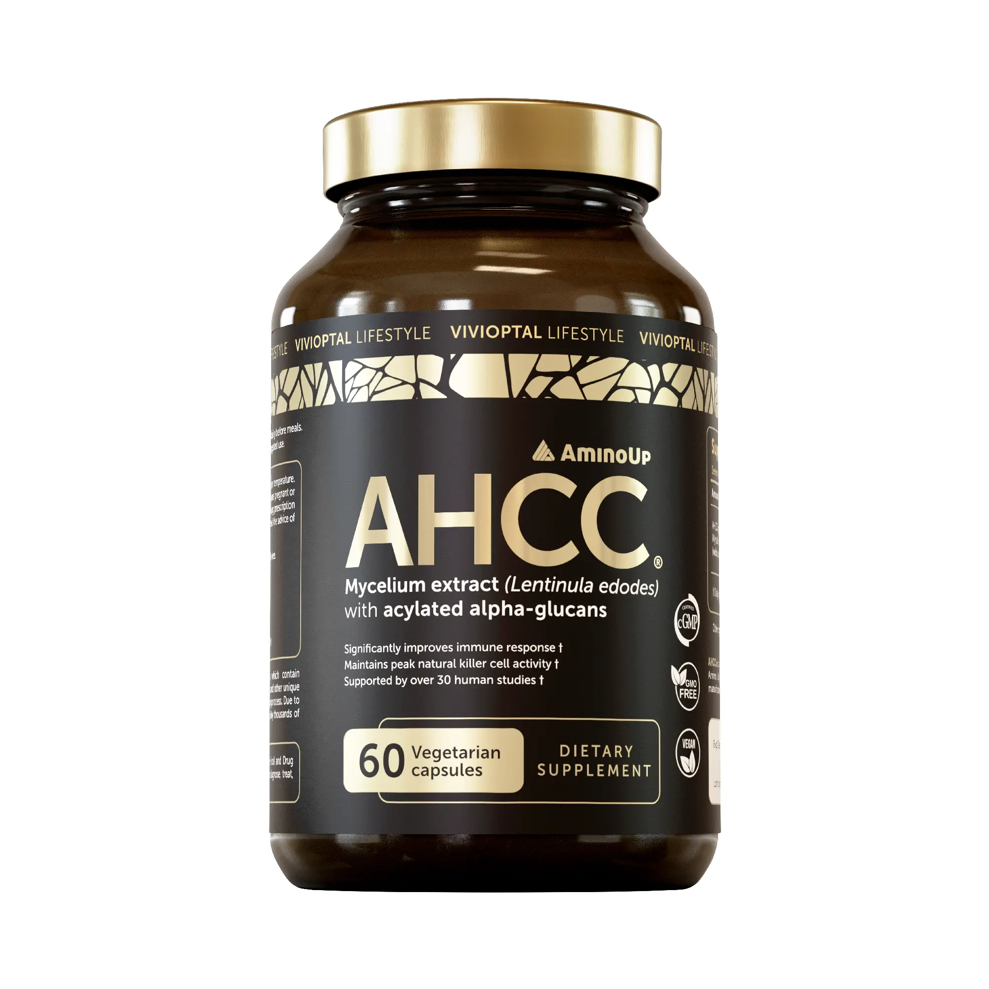 AHCC - Vivioptal Lifestyle, 60 Vegetarian Capsules, Japanese Formula