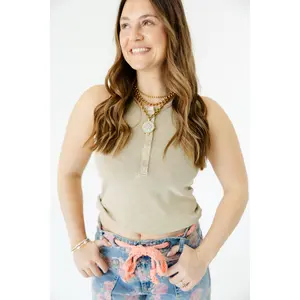 Muted Muse Snap Tank