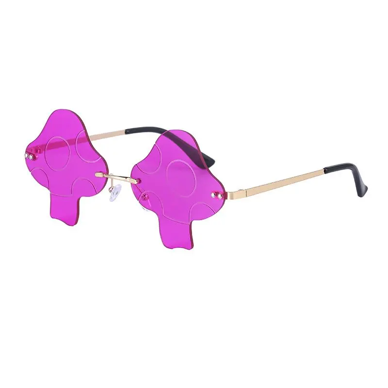 Cute Mushroom Pc Special-shaped Mirror Sunglasses