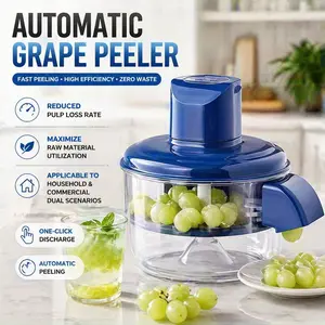 Electric Grape Peeler, Automatic  Fruit And Vegetable Peeler, 1500mAh Portable USB Rechargeable, Reusable, Perfect for Smoothies, Grape, Cherry, Tomato, And Garlic Peeling, Suitable As A Holiday Gift, for Parties, Restaurants, And Picnics.
