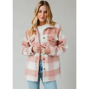 Cream Plaid Jacket
