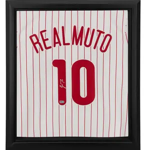 JT Realmuto Philadelphia Phillies Framed Autographed White Nike Replica Jersey Shadowbox - Fanatics Authentic Certified - MLB Memorabilia