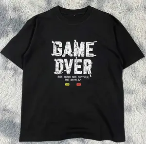 Gildan Game Over T-Shirt - Unisex Crew Neck Short Sleeve Graphic Tee in 100% Cotton for All Seasons Casual Wear - Crewneck