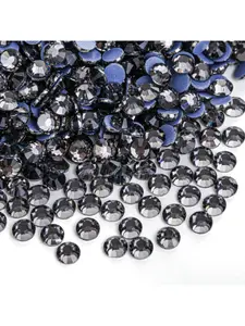 2880pcs SS20 black high-quality hot melt rhinestone hot repair glass crystal, sparkling flat back rhinestone round crystal, DIY handicrafts, used for clothing, shoes, jewelry accessories decoration