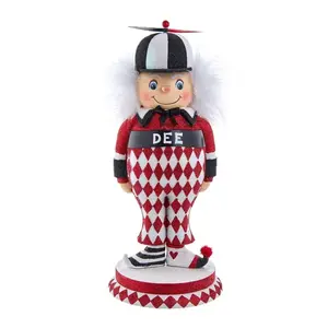 Kurt Adler Resin Hollywood Nutcracker, Tweedle Dee, Black, 14.5in