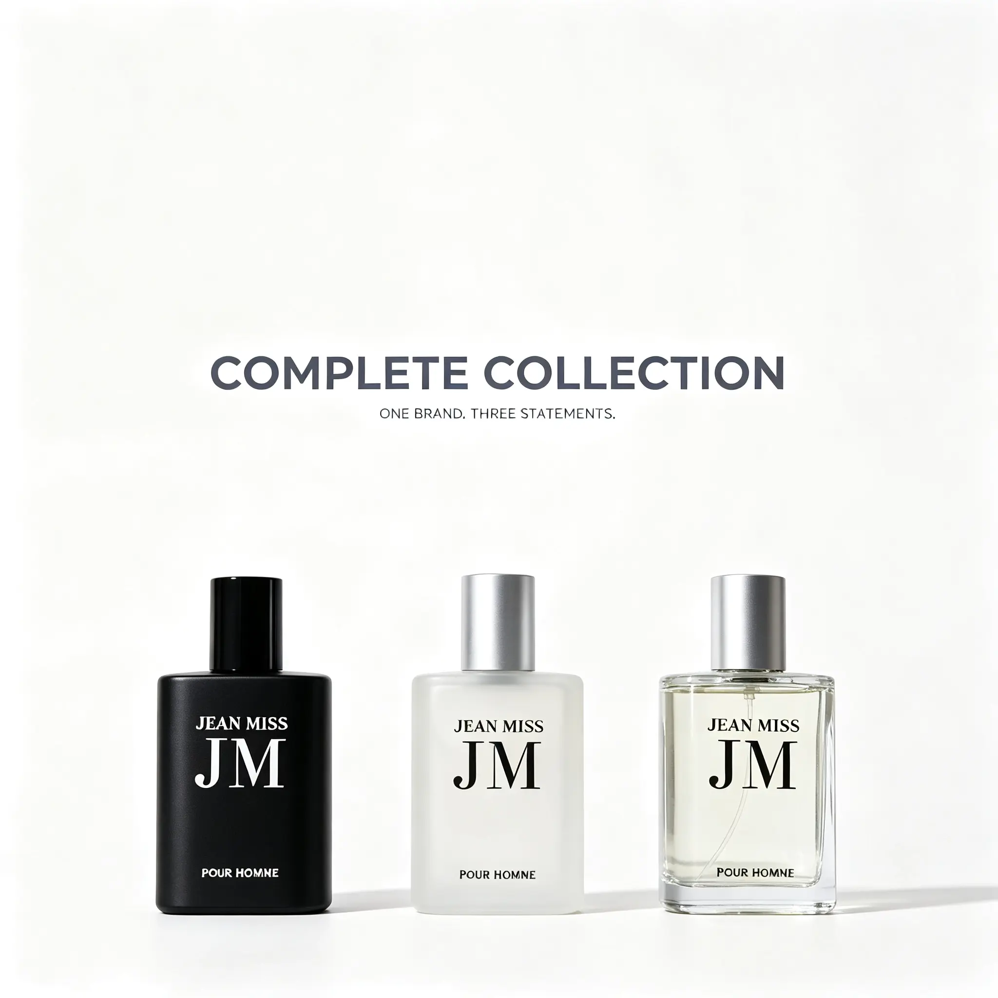 POUR HOMME 3-Piece Men's Perfume Gift Set — Long-Lasting, Travel-Ready & Premium Minimalist Design for Everyday Style