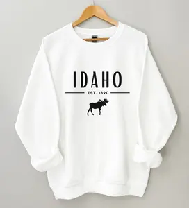 Idaho Sweatshirt, Idaho Shirt, Idaho Shirts for Women, Idaho Gifts, Idaho Sweater Cotton Fabric Fit Smooth