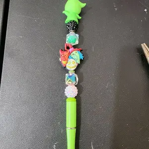 Live adoorable Beaded Pen - Elegant Design with Unique Beadwork - Ideal for Crafting and Writing griz beadable office Supplies dorable pens