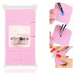 1000 Pieces Of Lint-free Nail Wipes, 500 Pieces Of Adhesive Removal, 200 Pieces Of Water-absorbing Soft Non-woven Eyelash Cleaning Glue Patches, Glue-adhesive Cleaning Pads For Extending False Eyelashes Polish Fragrance