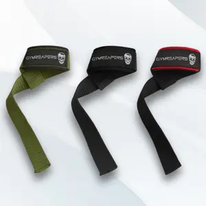 Gymreapers Lifting Wrist Straps for Weightlifting, Bodybuilding, Powerlifting, Strength Training, & Deadlifts - Padded Neoprene with 18 inch Cotton