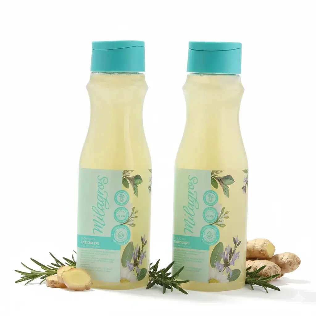 Milagros Shampoo Anticaspa prevencion caida Formula de efecto duo - 450ml (2 pack)