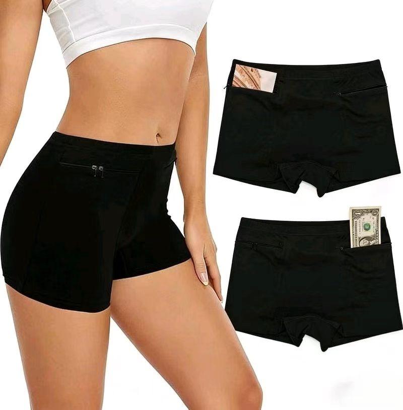 Viral on TikTokWomen's Underwear with Secret Pocket Panties, 2 /4Packs Anti Pickpocket Travel BoxersCotton underwear, soft  breathable