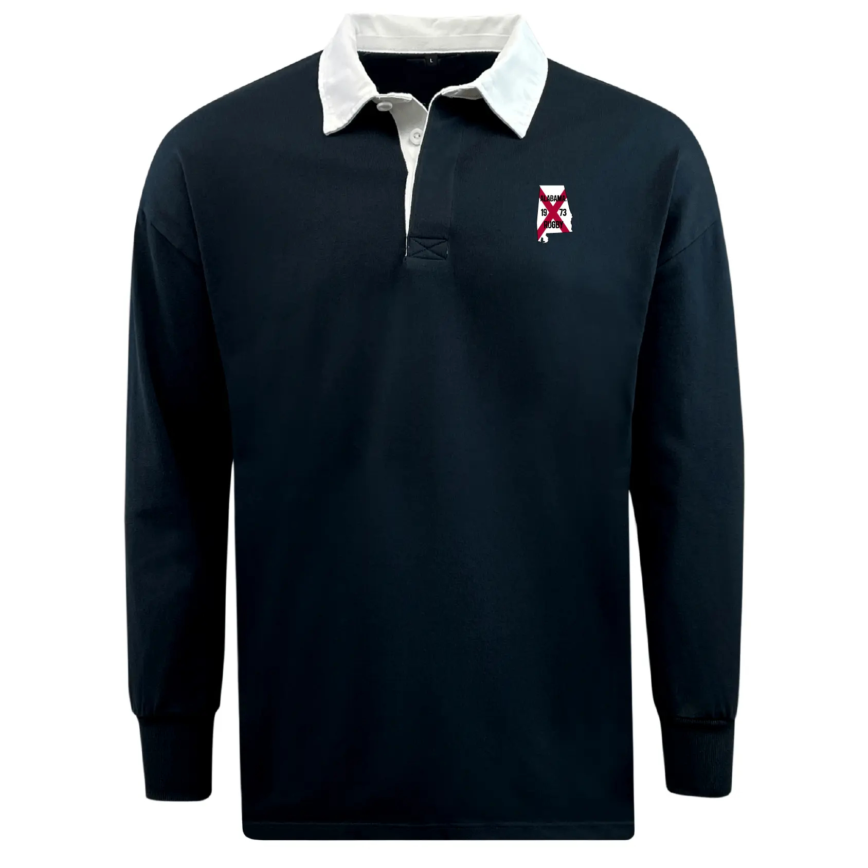 University of Alabama Rugby Classic Long Sleeve Solid Rugby Jersey