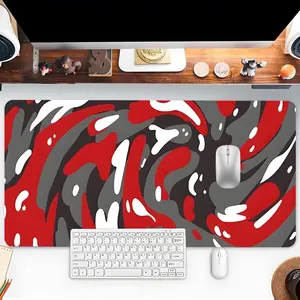 Abstract Liquid Vortex Pattern Mouse Pad, Rectangle Gaming Mouse Pad, Non-slip Rubber Base Mousepad, Desk Keyboard Mat for Home Office Game Room, Desk Accessories