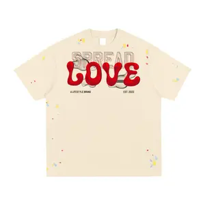 Spread Love Cross My Heart Tee Off White - A Lifestyle Brand Est 2022 Casual Wear