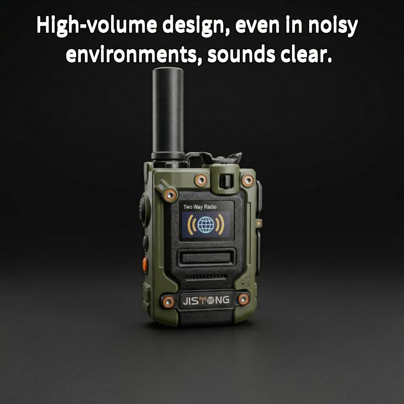 2 Pack JISTONG T33 4G LTE Radio. Compact 12.3cm alloy body, IP68 & 6800mAh battery. These walkietalkieradios deliver unlimited nationwide range and clear communication. Includes 1-Year FREE communication service fee!