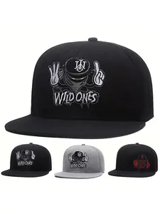 Unisex Cartoon Ninja Embroidered Baseball Cap, Lightweight Funny Fun Twist Adjustable Strap Outdoor Sun Protection Hat, Perfect for Travel Beach Vacation