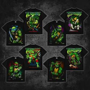 [Collection] Teenage Mutant Ninja Turtles Premium Cotton T-Shirt V2, TMNT Fans Club T-Shirt, Character Image Comics Fans Shirt, Dark Superhero T-Shirt, Comic Book Fans T-Shirt, Superhero Graphic Tee.