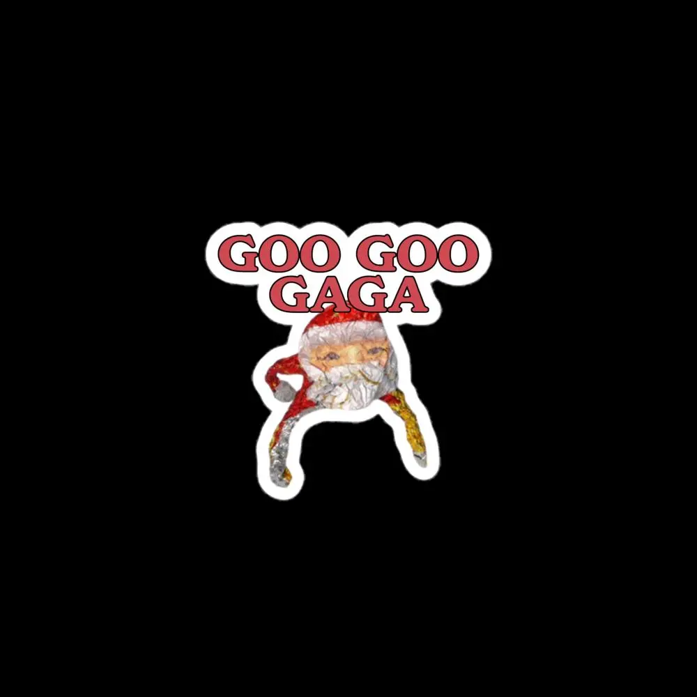 Goo Goo Gaga Santa Meme Sticker