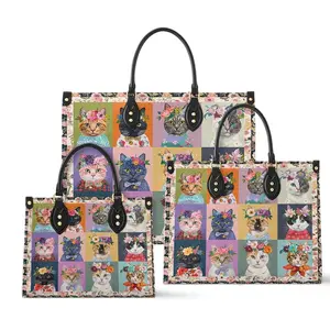 Shineful Floral Cat Fantasy Leather Bag - Soft and Luxurious Design, Ideal for Everyday Use