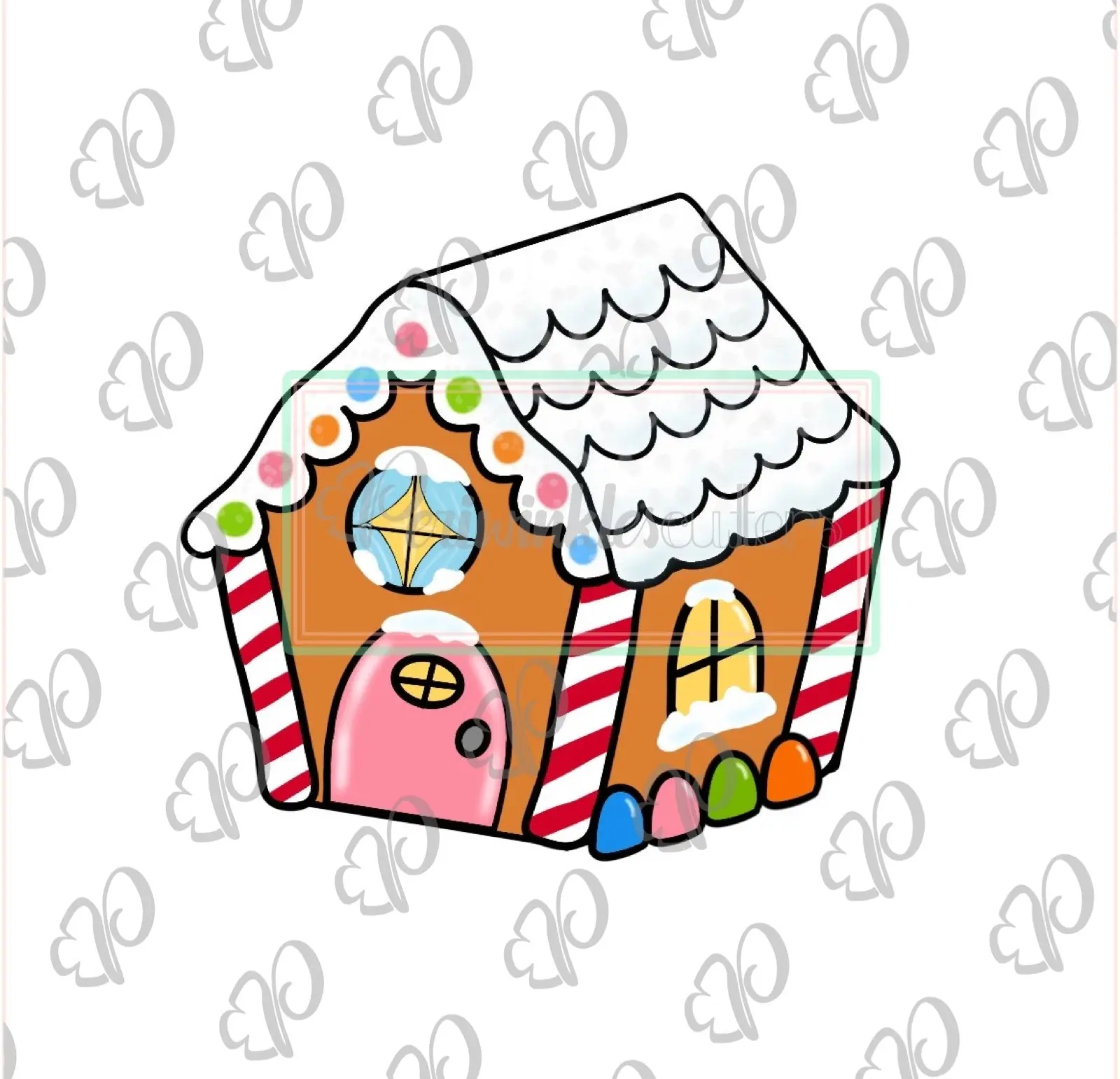 Candy Gingerbread House Cookie Cutter