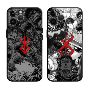 Berserk Comics Anime Cool Phone case for iPhone 17 Pro Max Air 16 15 14 13 12 11 Plus Pro ProMax 7 8 Plus 13 12 Mini X XR XS Max & Samsung Galaxy S25 Ultra S24 S23 S22 S21 Plus funda case