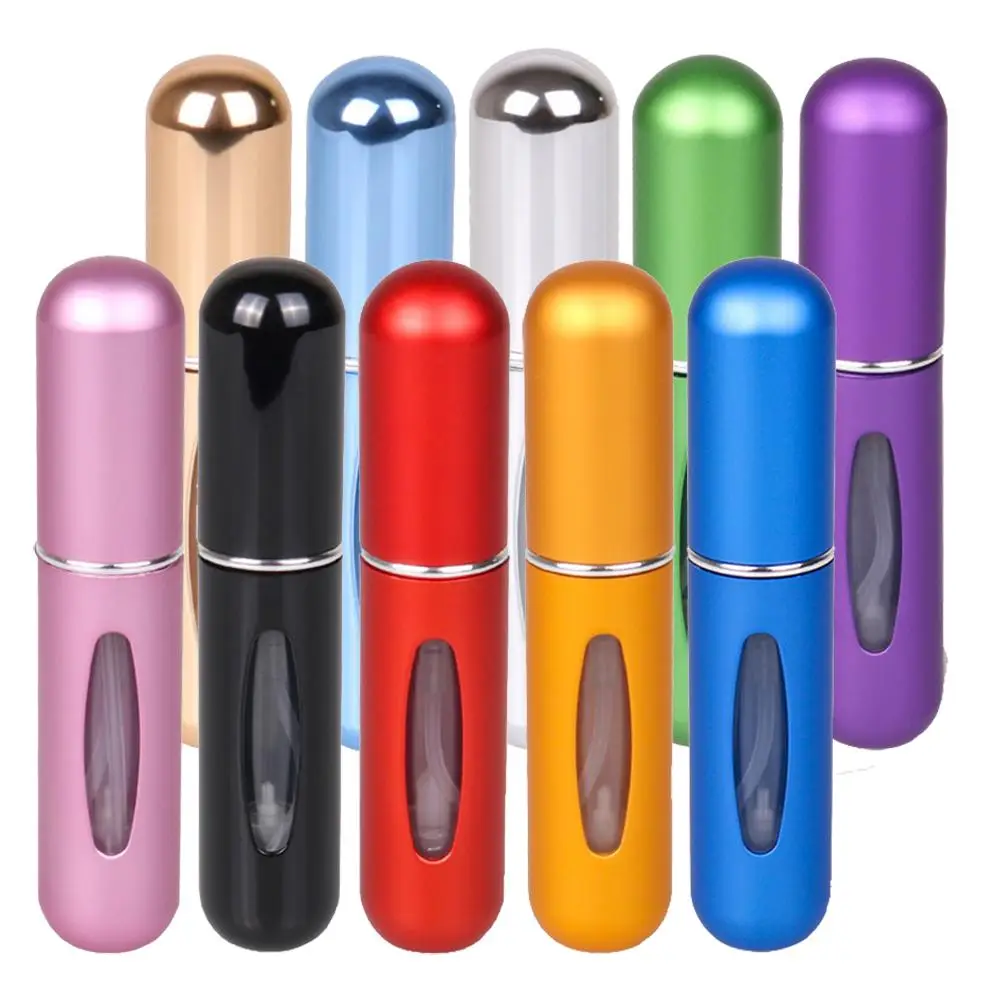 Portable Travel Perfume Bottle, 10pcs/set 5ml Lightweight Multi-use Mini Refillable Perfume Bottle, Multi-use Empty Perfume Atomizer for Trips & Journ