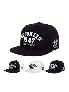 Unisex Letter Embroidery Baseball Cap, Casual Outdoor Sports Hat for Men & Women, Adjustable Sun Protection Cap for Daily Wear