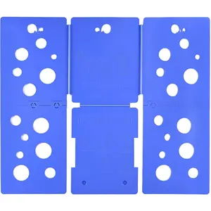 V5 Assemblable Shirt Folder Clothes Folding Board Easy Fast Clothes Folding Tool Laundry Helper Assistant for Laundry Folding, Blue