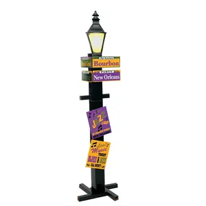 Entertaining 56'' Mardi Gras Directional Sign Cardboard Stand-Up with Decorative Street Names