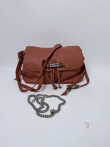 Pre-owned GUCCI GG Leather Crossbody Bags Gucci Tassel Fringe Flap Crossbody Bag JD232GG