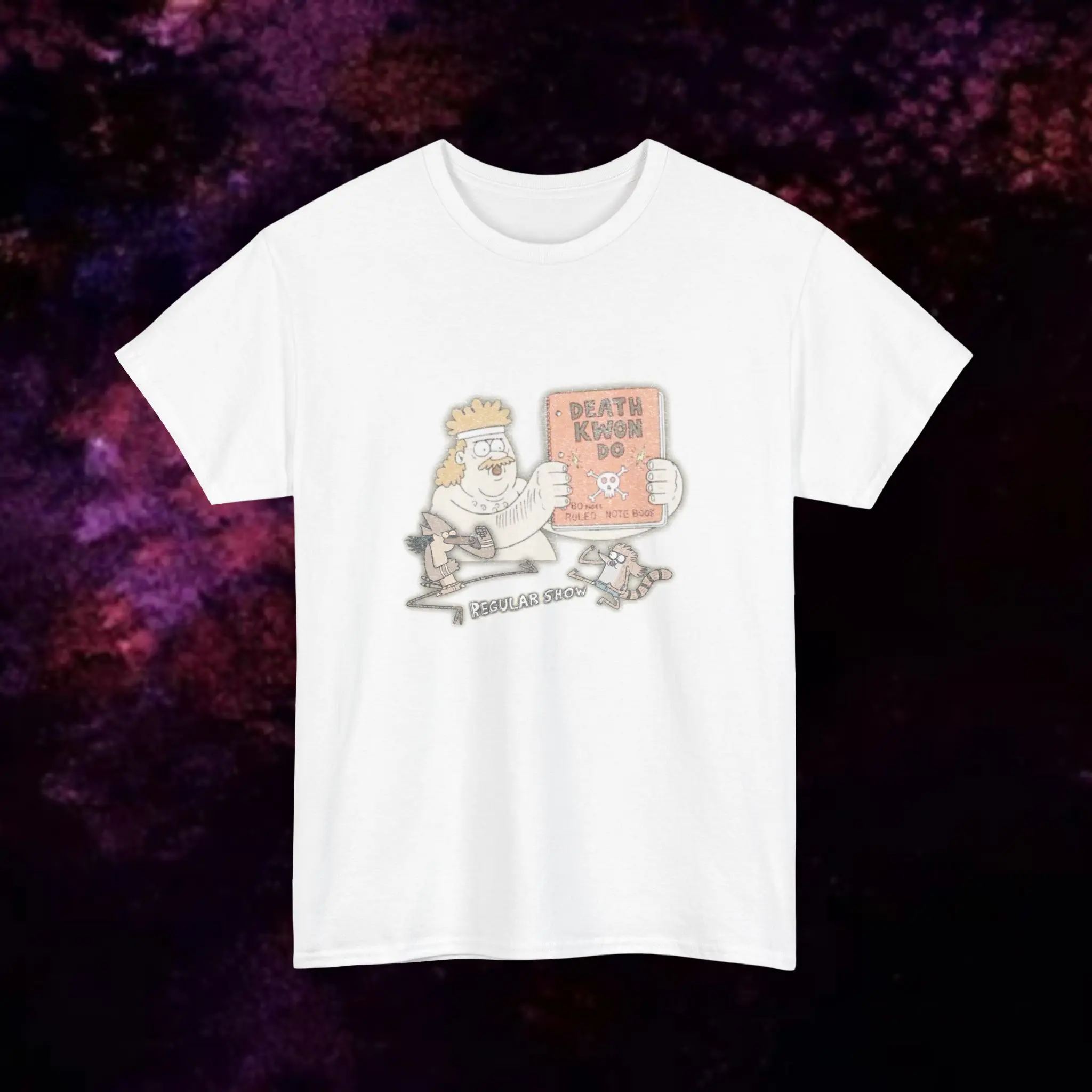 Regular Show Death-Kwon-Don Mordacai and Rigby Unisex Heavy Cotton Tee