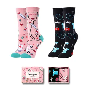HAPPYPOP Two Pairs Women's Nurse Doctor Paramedic Gifts Nursing Socks, RN Nurses CNA Doctor Gifts  SwimWeek  summervibes
