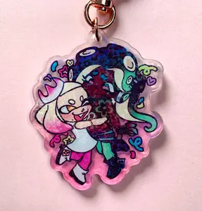 pearl and marina | splatoon keychain