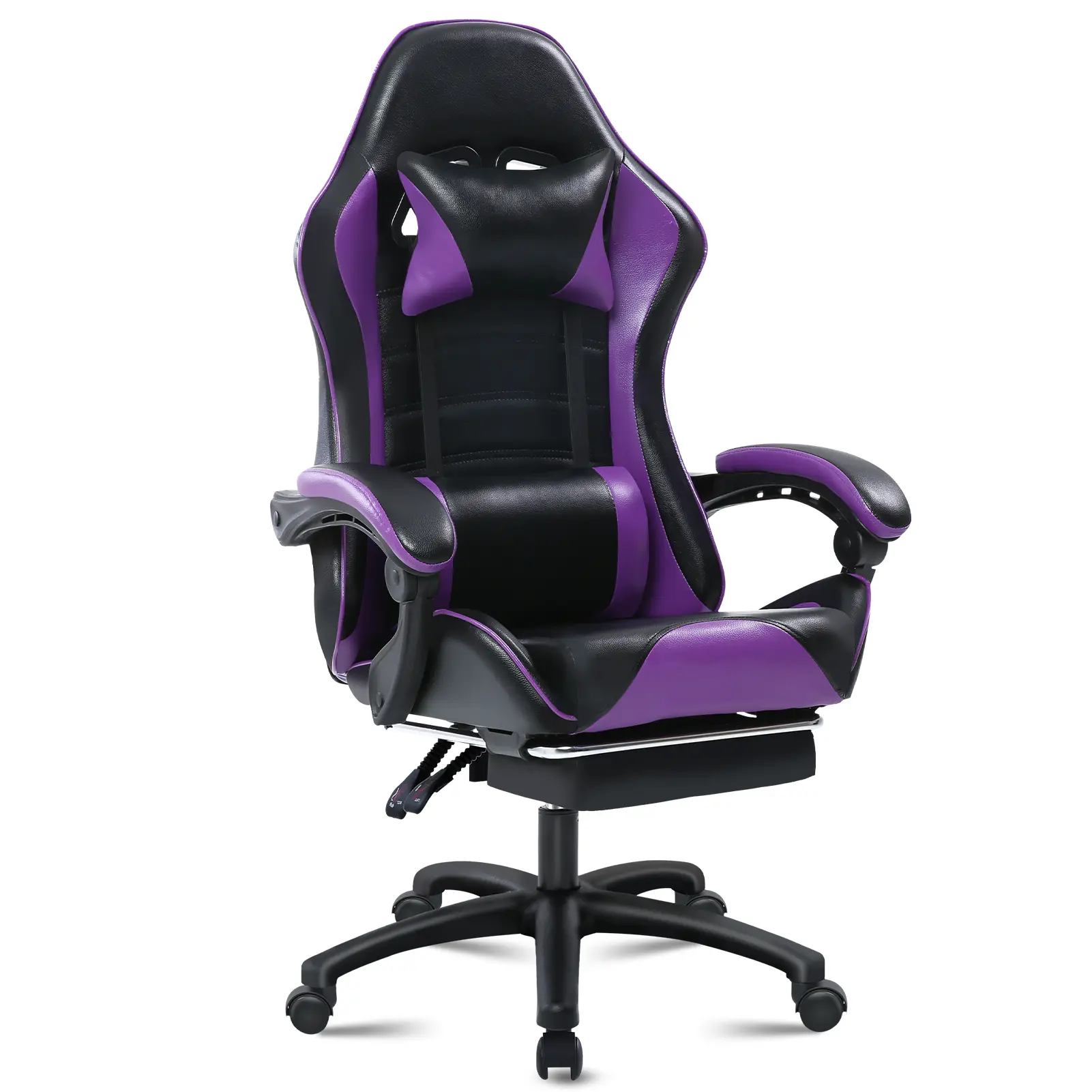 Ergonomic Gamer Chair with Footrest,PU Leather Racer Recliner Gaming Chair with Lumbar Support,E-Sports High Back Computer Office Desk Chair