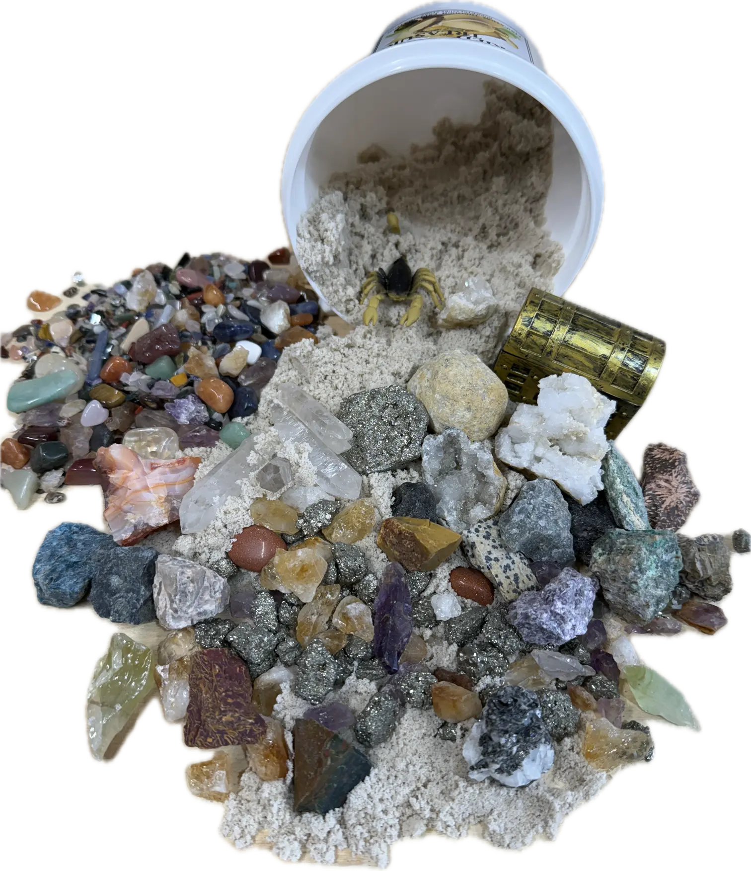 THE MINI PROSPECTOR - NATURAL CRYSTAL QUART MINING BUCKET