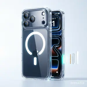 ESR HaloLock Magnetic  for iPhone 17 Pro/Max/Air, Military Grade Drop Protection, MagSafe Compatible, Classic Hybrid Design shockproof mobile phone  11-17 oh one case