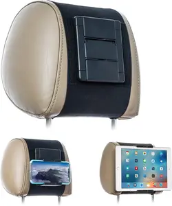 Car Headrest Tablet and Phone Holder – Adjustable Backseat Mount for 5-10.5 Inch Devices, Compatible with iPad, iPhone, Galaxy, Switch